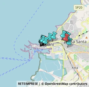 Mappa Via Camillo Benso Conte di Cavour, 91100 Trapani TP, Italia (0.92474)