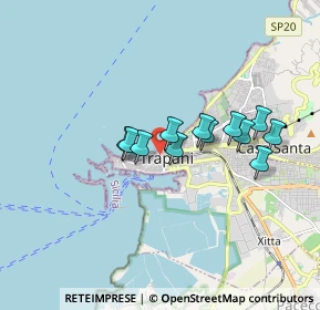 Mappa Via Bernardo Bonaiuto, 91100 Trapani TP, Italia (1.48)