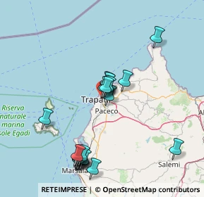 Mappa Via Giacomo Ravidà, 91100 Trapani TP, Italia (17.758)