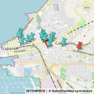 Mappa Via Giacomo Ravidà, 91100 Trapani TP, Italia (0.78571)