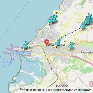 Mappa Via Giacomo Ravidà, 91100 Trapani TP, Italia (3.23818)