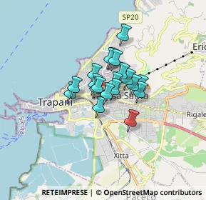 Mappa Via Giacomo Ravidà, 91100 Trapani TP, Italia (1.0305)