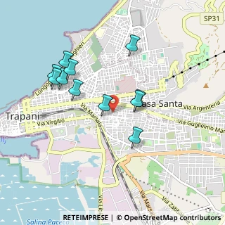 Mappa Piazza Nicolodi Aurelio, 91100 Trapani TP, Italia (0.97636)