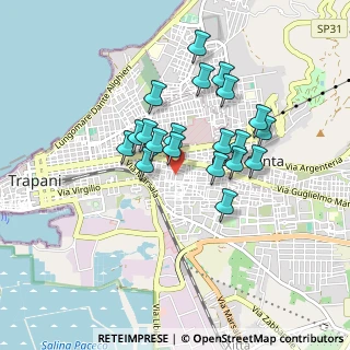Mappa Piazza Nicolodi Aurelio, 91100 Trapani TP, Italia (0.8065)