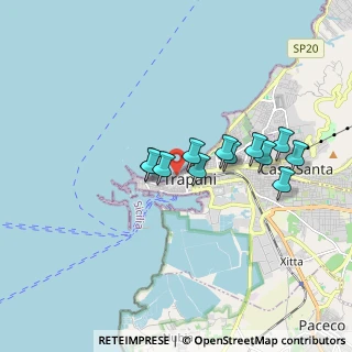 Mappa Via Giuseppe Garibaldi, 91100 Trapani TP, Italia (1.565)