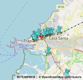 Mappa Via Simone Gatto, 91100 Trapani TP, Italia (1.54917)