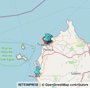 Mappa Via Simone Gatto, 91100 Trapani TP, Italia (28.65818)