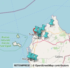 Mappa Via Simone Gatto, 91100 Trapani TP, Italia (14.29909)