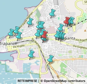 Mappa Via maria s.s. delle grazie, 91010 Trapani TP, Italia (0.918)