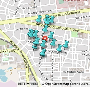 Mappa Via maria s.s. delle grazie, 91010 Trapani TP, Italia (0.1655)