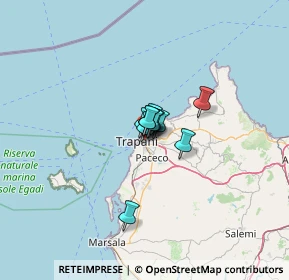 Mappa Via delle Acacie, 91100 Trapani TP, Italia (5.01545)