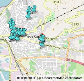 Mappa Via Tenente Pollina, 91016 Casa Santa TP, Italia (1.2575)
