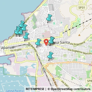 Mappa Via Abate Perna, 91100 Trapani TP, Italia (1.07091)