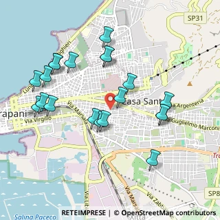 Mappa Via Abate Perna, 91100 Trapani TP, Italia (1.134)