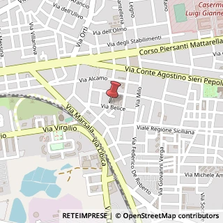 Mappa Via Generale Ameglio, 35, 91100 Trapani, Trapani (Sicilia)