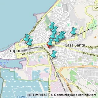 Mappa Via Mazara, 91100 Trapani TP, Italia (0.70545)