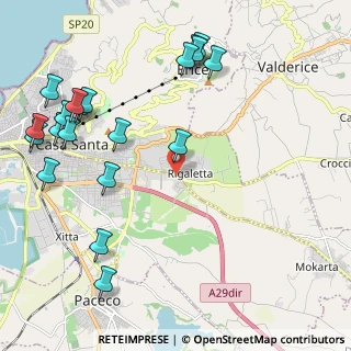Mappa Strada Palermo-Milo, 91100 Trapani TP, Italia (3.0405)