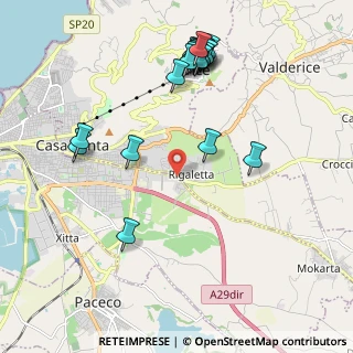 Mappa Strada Palermo-Milo, 91100 Trapani TP, Italia (2.585)