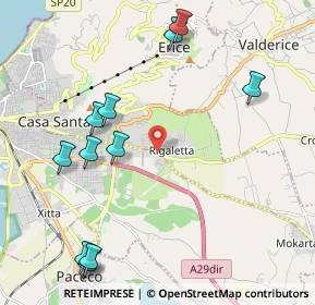 Mappa Strada Palermo-Milo, 91100 Trapani TP, Italia (2.77545)