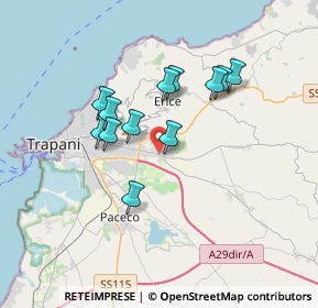 Mappa Via Delle Peonie, 91016 Rigaletta TP, Italia (3.21)