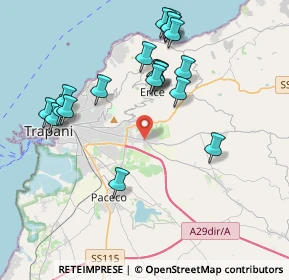 Mappa Strada Palermo-Milo, 91100 Trapani TP, Italia (4.5475)