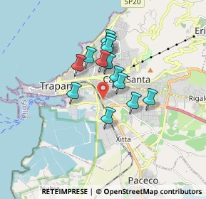 Mappa Via Rieti, 91100 Trapani TP, Italia (1.37231)