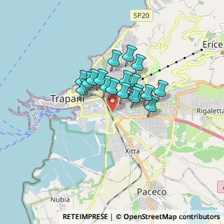 Mappa Via Leopoldo Borboni, 91100 Trapani TP, Italia (1.265)