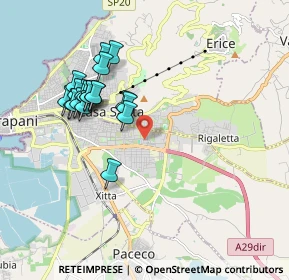 Mappa Via Giuseppe la Francesca, 91100 Trapani TP, Italia (1.9735)