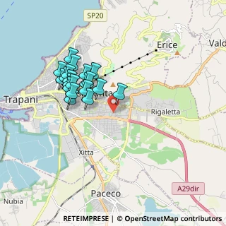 Mappa Via Giuseppe la Francesca, 91100 Trapani TP, Italia (1.865)