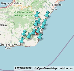 Mappa 89030 Bruzzano Zeffirio RC, Italia (9.77917)