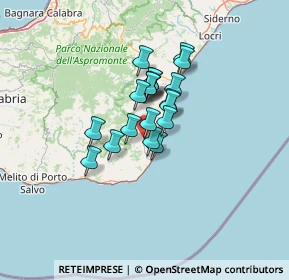 Mappa 89030 Bruzzano Zeffirio RC, Italia (9.3045)
