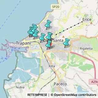 Mappa Via Simone Catalano, 91100 Trapani TP, Italia (1.55667)