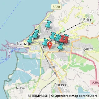Mappa Via Stefano de Martino, 91100 Trapani TP, Italia (1.34846)