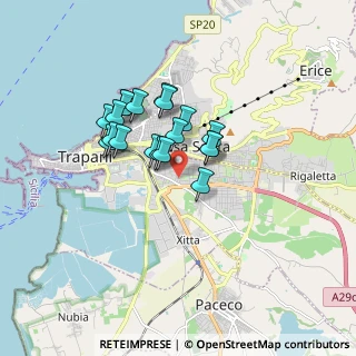 Mappa Via Stefano de Martino, 91100 Trapani TP, Italia (1.42526)