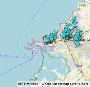 Mappa Via Buscaino, 91100 Trapani TP, Italia (1.986)