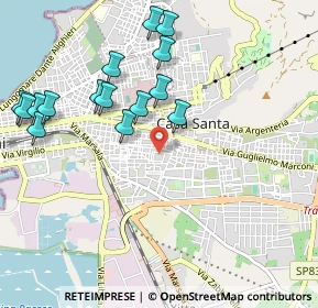 Mappa Via Piazza, 91100 Trapani TP, Italia (1.22267)