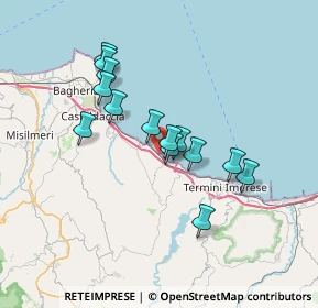 Mappa Via Giuseppe Garibaldi, 90019 Trabia PA, Italia (6.55143)