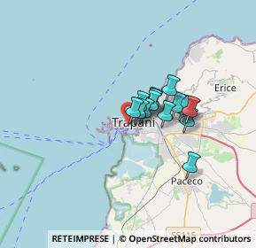 Mappa Via Badiella, 91100 Trapani TP, Italia (2.35933)