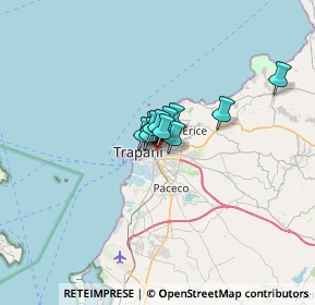 Mappa Via Pietro Novelli, 91100 Trapani TP, Italia (3.06091)