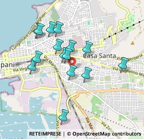 Mappa Via Pietro Novelli, 91100 Trapani TP, Italia (0.926)