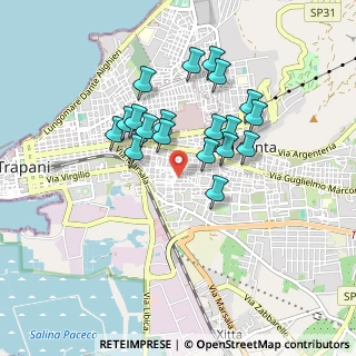Mappa Via Pietro Novelli, 91100 Trapani TP, Italia (0.84421)