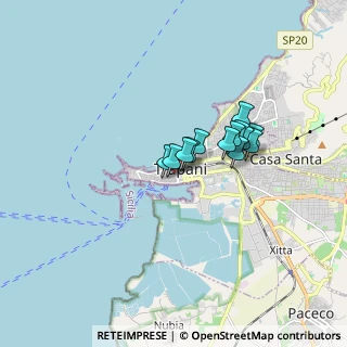 Mappa Via Mercè, 91100 Trapani TP, Italia (1.22)