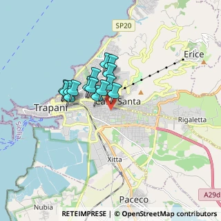 Mappa Via Tenente Alberti, 91100 Trapani TP, Italia (1.33067)