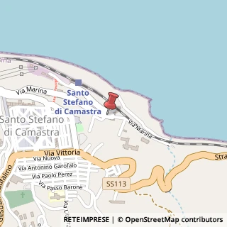 Mappa Via Marina, 15, 98077 Santo Stefano di Camastra, Messina (Sicilia)
