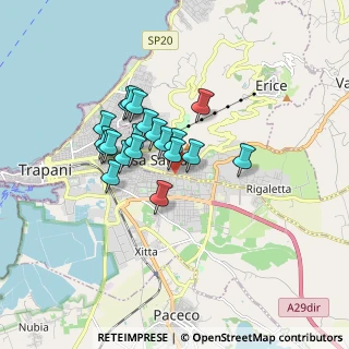Mappa Erice, 91100 Trapani TP, Italia (1.4185)