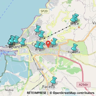 Mappa Erice, 91100 Trapani TP, Italia (2.68333)