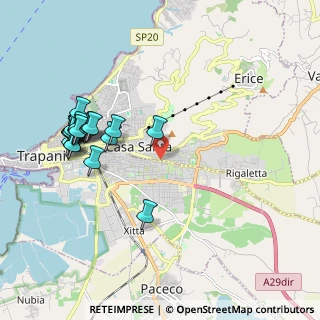 Mappa Erice, 91100 Trapani TP, Italia (2.3925)