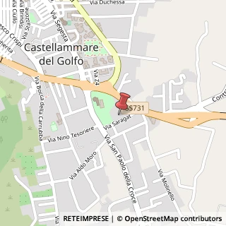 Mappa Via Giuseppe Saragat, 23, 91014 Castellammare del Golfo, Trapani (Sicilia)