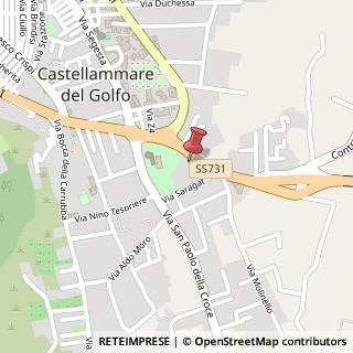 Mappa Via Gemma D'Oro, 23, 91014 Castellammare del Golfo, Trapani (Sicilia)