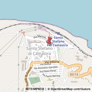 Mappa Via Garibaldi, 6, 98077 Santo Stefano di Camastra, Messina (Sicilia)